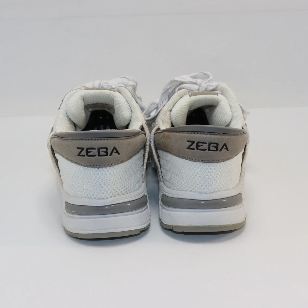 Zeba Hands-Free Sneakers 8‎ Gray White Womens Walking Shoes Slip On 04329